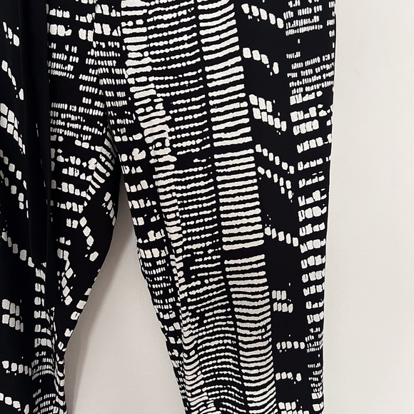 Proenza Schouler black and white pattern tie waist pants size 8 - Picture 3 of 6